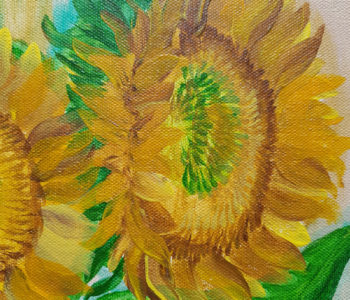 Sunflower radiance bouquet in vase