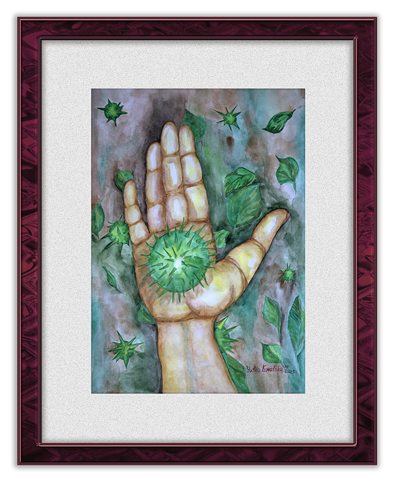 Chestnut. Multiplication of thorns