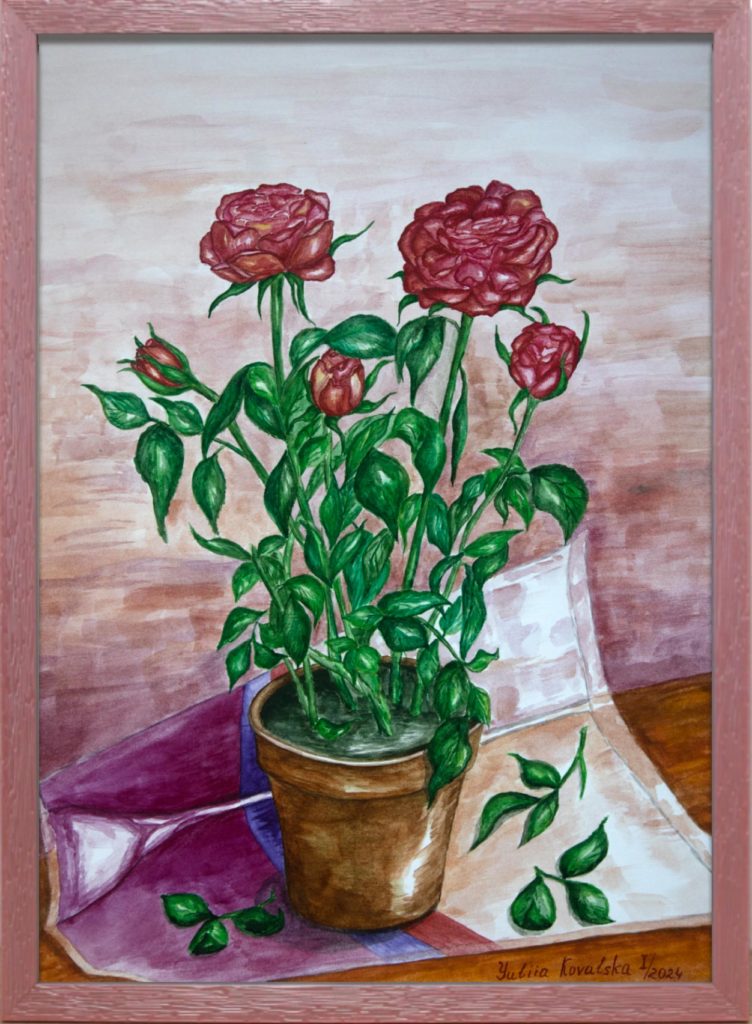 Potted roses