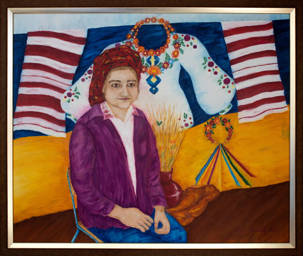 At the festival of national Ukrainian clothes