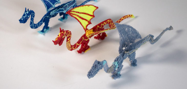 My son's 3D drawings