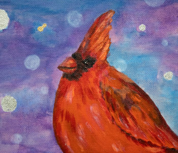 The Red Cardinal - a symbol of family happiness and vitality
