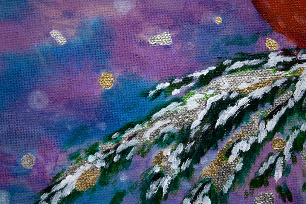 The Red Cardinal - a symbol of family happiness and vitality