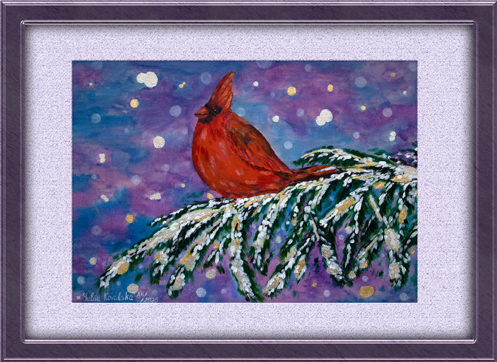 The Red Cardinal - a symbol of family happiness and vitality