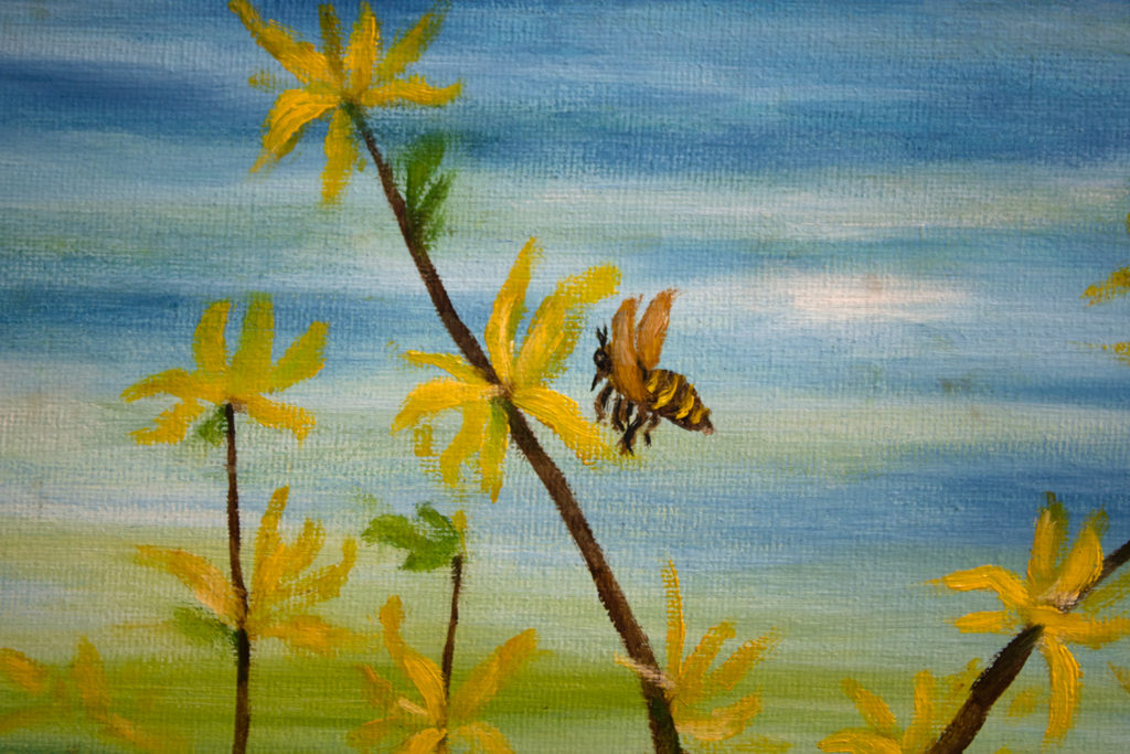 First honey. Spring flowers